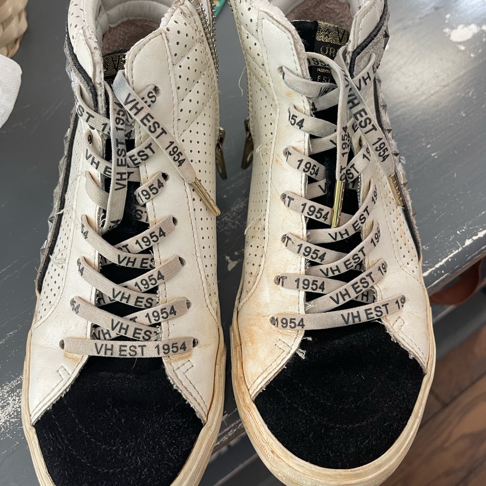 Vintage hi top shoe.